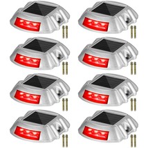 Vevor Driveway Lights, 8-Pack Solar Driveway Lights with Switch Button, ... - $101.51