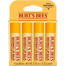 Burt&#39;s Bees Beeswax Lip Balm 4ct - $25.18