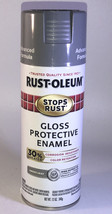 Rust-Oleum 338924 Gloss Smoke Gray 12oz Stops Rust Advanced Spray Paint-... - £21.02 GBP