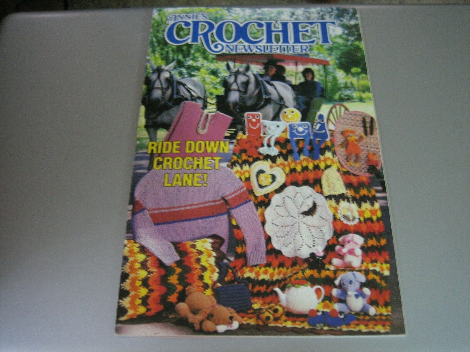 Annie's Crochet Newsletter - Ride Down Crochet Lane! - October 1985 - $9.78