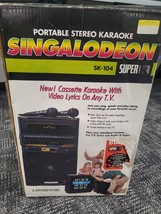 VINTAGE Singalodeon SK-104 Portable Stereo Karaoke Cassette System - £101.23 GBP