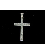 Vintage Estate 10k Gold &amp; Diamonds Religious Crucifix Cross Pendant 4.1g... - £661.71 GBP