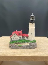 Miniature Resin Lighthouse Portland Head ME Detailed Lighthouse Figure Statue - £11.60 GBP