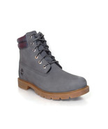 TIMBERLAND WOMEN&#39;S 6 IN GRAY NUBUCK LEATHER WATERPROOF BOOTS, A2DVS - £78.20 GBP