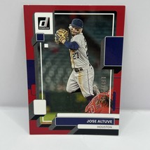 2022 Panini Donruss Baseball Jose Altuve Base #120 Red Parallel #&#39;d 1533/2022 - £1.57 GBP