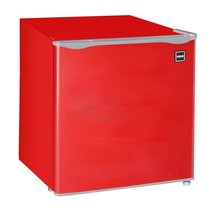 Red mini fridge with silver trim - 1.6 Cubic feet capacity - £174.89 GBP