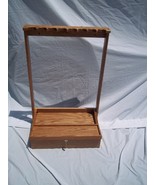 handmade 8 Gun Rack with Locking Drawer - Natural Finish - €215,62 EUR