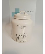 Rae Dunn Extra Large The Boss Container .Dishwasher Safe 7.5&quot;H. X 6&quot; Dia... - $54.44