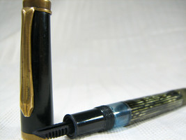 Vintage Fountain Pen - Piston Filler - Brass Clip - Restoration Project - No Nib - £39.89 GBP
