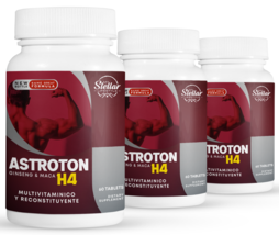 3 Pack Astroton Ginseng &amp; Maca H4, multivitamin and restorative-60 Table... - $98.99