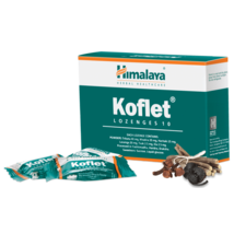 1 Box 10 pc Himalaya Herbals KOFLET Lozenges For Sore Throat FREE SHIP - $8.81