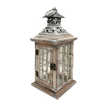 Classical Wooden Candle Holder Lantern - Small - £40.66 GBP