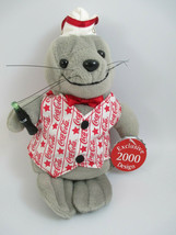 Coca-Cola Bean Bag Plush 2000 Millennium Seal with Bottle Vest and Bow Tie - £2.91 GBP