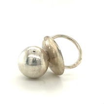 Vintage Sterling Signed 925 Italy Polished Baby Pacifier Charm Figure Miniatures - £27.69 GBP