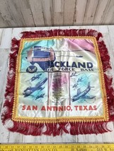 Vintage Lackland Airforce Base Sweetheart San Antonio Texas Fringe Pillow Cover - £8.20 GBP