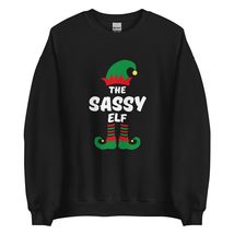 The Sassy Elf Funny Christmas Sweatshirt| Matching Christmas Elf Group Gift Swea - £22.68 GBP+
