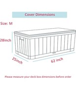Deck Box Cover- Heavy Duty 600D Polyester Oxford Deck Box Cover to Prote... - $51.30