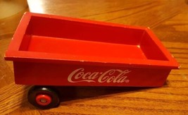 Vintage 1998 Coca-Cola Wooden Wagon Accessory Red - £11.49 GBP