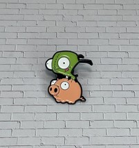 Gir On A Pig Enamel Pin 1.1 Inch Invader Zim - £6.74 GBP