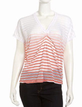 NWT Women&#39;s Young Fabulous &amp; Broke Ombre Striped V Neck Top Sz Large - £17.86 GBP