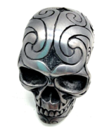 DESIGN CLINIC SUMMIT COLLECTION CELTIC/TRIBAL SKULL FIGURE SILVER 2.25”x... - $322.16 MXN