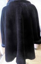 SALE!! SALE!!  VINTAGE Black SWIRL Faux Fur- Similar Sold at Nordstroms ... - $79.00