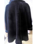SALE!! SALE!!  VINTAGE Black SWIRL Faux Fur- Similar Sold at Nordstroms ... - $79.00
