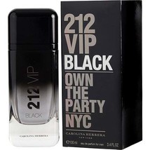 212 Vip Black By Carolina Herrera Eau De Parfum Spray 3.4 Oz - £86.30 GBP