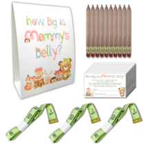 50 Woodland Baby Shower Games For Girls or Boys Measure Mommy&#39;s Belly Game - £10.69 GBP