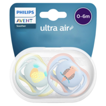 AVENT Ultra Air Decorated 2 Pack Soothers 0-6m – Mixed - £63.72 GBP