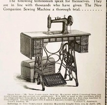 New Companion Sewing Machine 1897 Advertisement Victorian Perry Mason AD... - $372.93 MXN