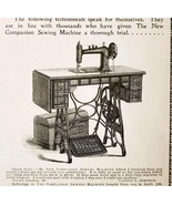 New Companion Sewing Machine 1897 Advertisement Victorian Perry Mason AD... - $19.99