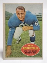 1960 Topps Football Card #81 Andy Robustelli-New York Giants. - £14.68 GBP