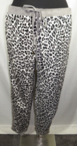Sofia Vergara Women&#39;s Gray Velour Leopard Print Jogger Pants Plus Size 3X - $21.99