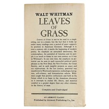 Leaves of Grass by Walt Whitman 1965 Airmont Paperback CL91 Classic Poetry image 2