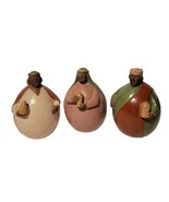 Vtg Round Christmas Chulucanas Pottery Nativity 3 Wise Men Kings Replace... - £46.57 GBP