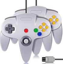 Fisuper Wired Classic Gamepad Joystick N64 Controller For N64, 2 Pack Grey. - £35.68 GBP