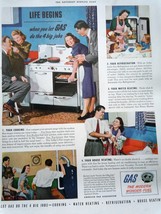 Gas The Modern Wonder Fuel Print Advertisement Art 1940 - £7.81 GBP