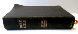 Vintage Holy Bible RSV Thomas Nelson Black  Leather 1952  - £31.34 GBP