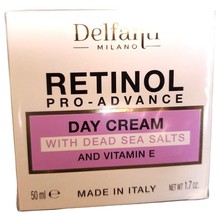 Delfanti Milano Retinol Day Cream Pro Advance Dead Sea Salts Vitamin E 1... - $11.83