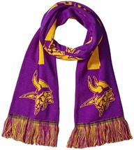 NFL Minnesota Vikings 2016 Big Logo Scarf 64&quot;x6&quot; by Forever Collectibles - £21.49 GBP