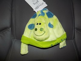 Laid Back Kids Green Blue Sully Saurus Snuggle Hat Infant One Size NEW - £13.84 GBP