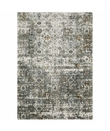 4 X 6 Gray and Ivory Oriental Power Loom Area Rug - $309.12 CAD