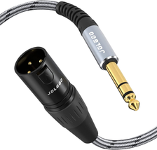 1/4 Inch TRS to XLR Male Cable, Balanced 6.35Mm TRS Plug to 3-Pin XLR Male, Quar - £14.45 GBP