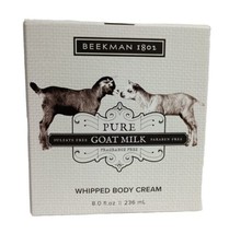 Beekman 1802 Pure Goat Milk Whipped Body Cream Fragrance Free Lotion 8 Oz  - £16.04 GBP