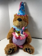 Burton & Burton Happy Birthday Bear Plush / Excellent 14” Clean - $9.99