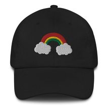 Rainbow hat with Clouds Cap Cute Embroidered Cloud Hat - £23.07 GBP