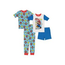 Nintendo Boys Pajamas Cotton 4 Piece Set, Size 6 - $23.76