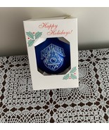 Montpelier High School Ohio Locos Christmas Ornament Blue MIB 3 Inch Bra... - £9.47 GBP