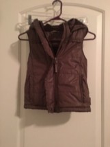 Aeropostale Girls Brown Zip-Up Puffer Vest Jacket Coat Size 6-6X - £32.88 GBP